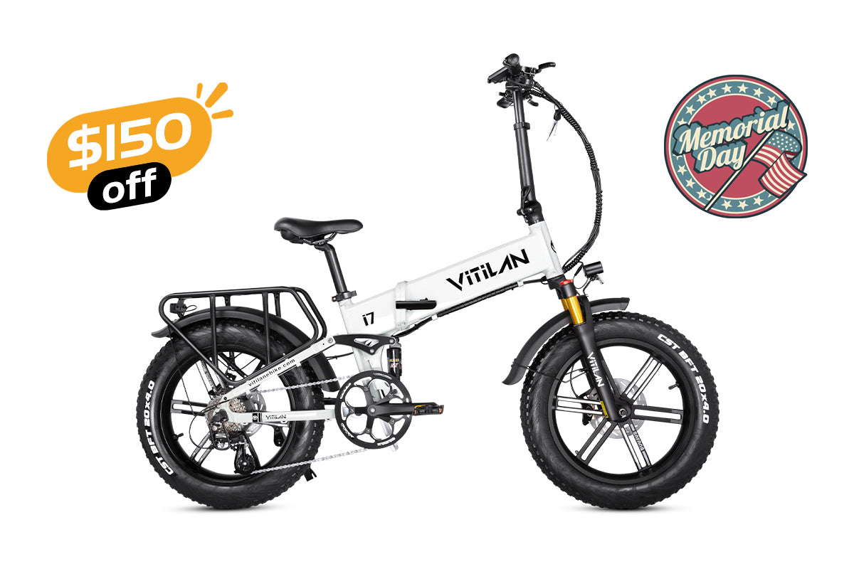 I7 Pro Folding Full Suspension Electric Bike