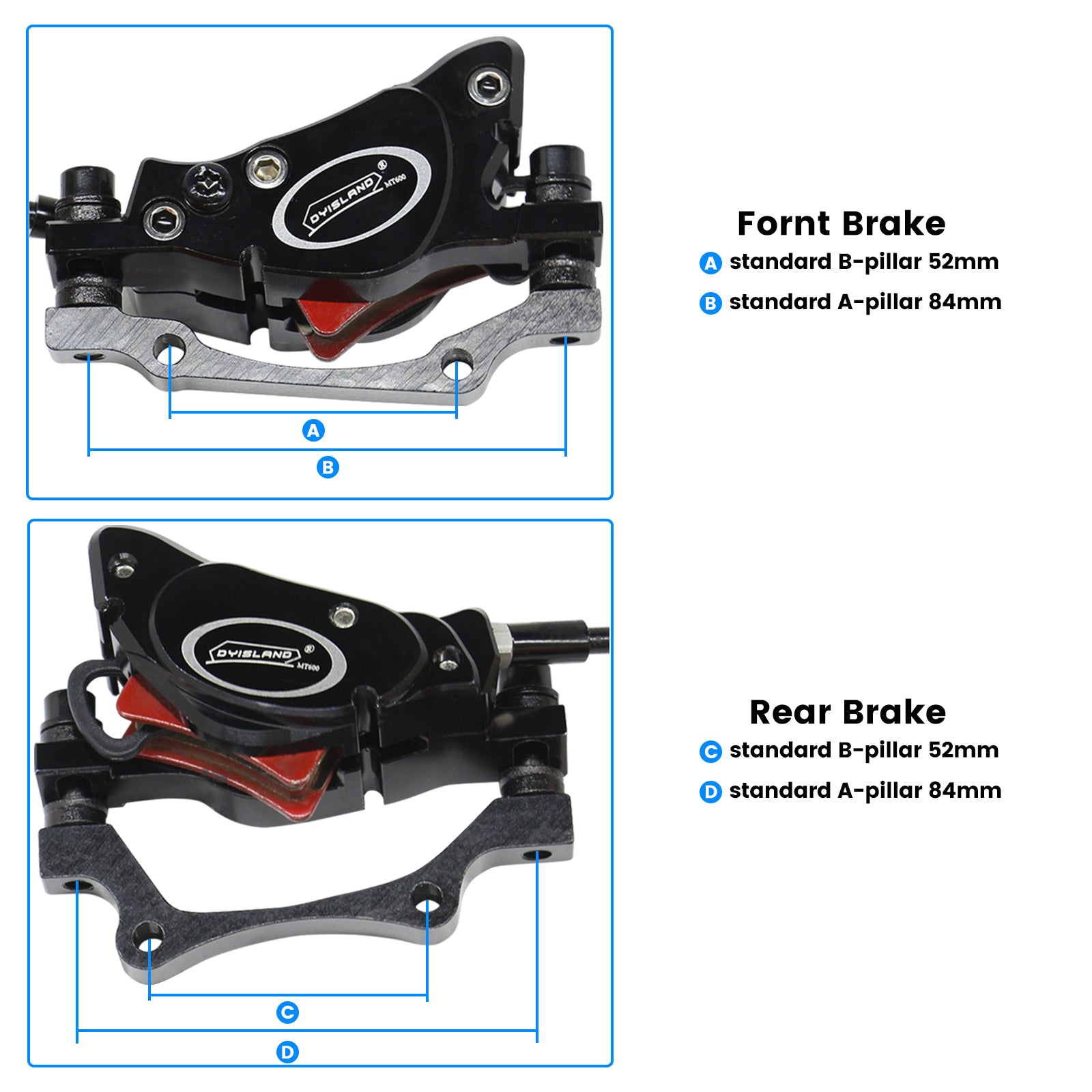 Bicycle front disc brake kit best sale