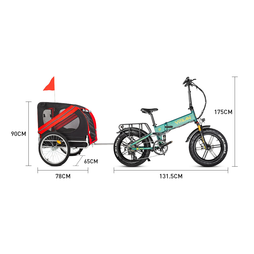 electric trailer for bicycle Electric Bikes Pet Trailer