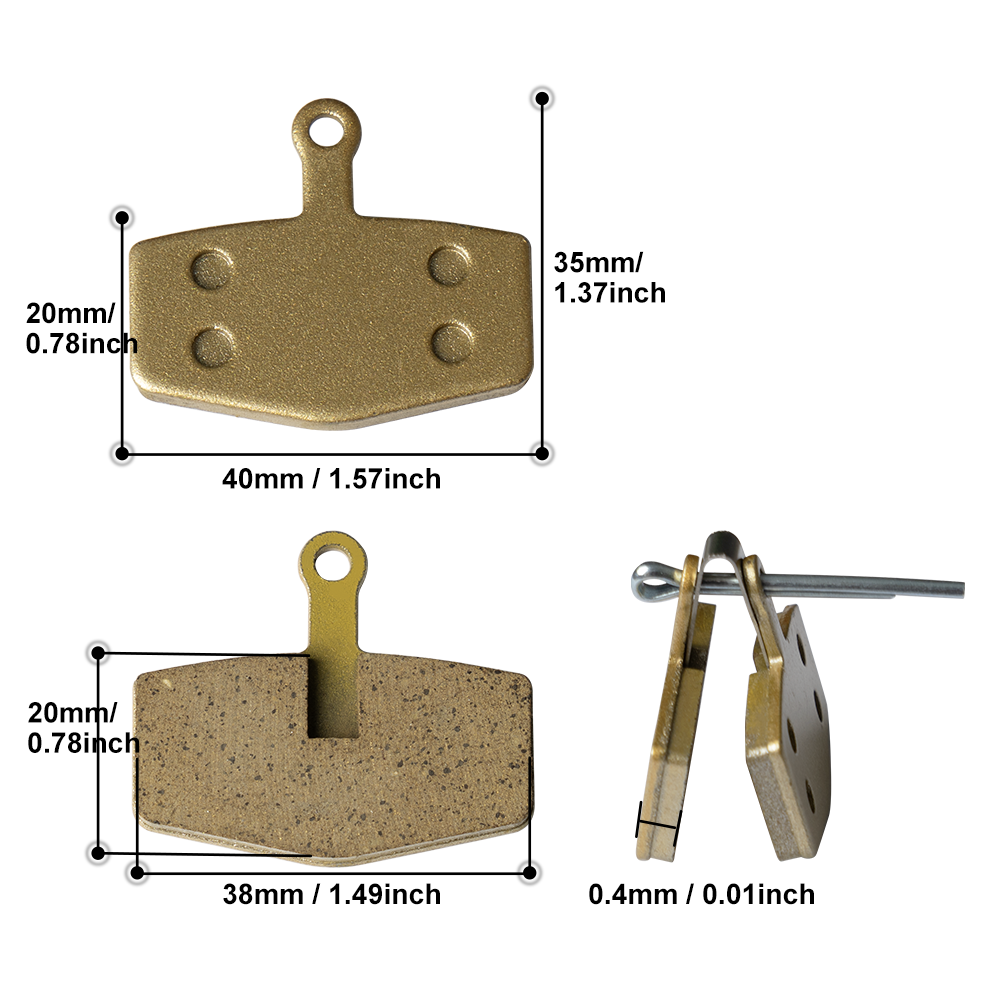 Carbon Ceramic & Ketone Resin Metal Disc Brake Pads for V3 & All E-Bikes