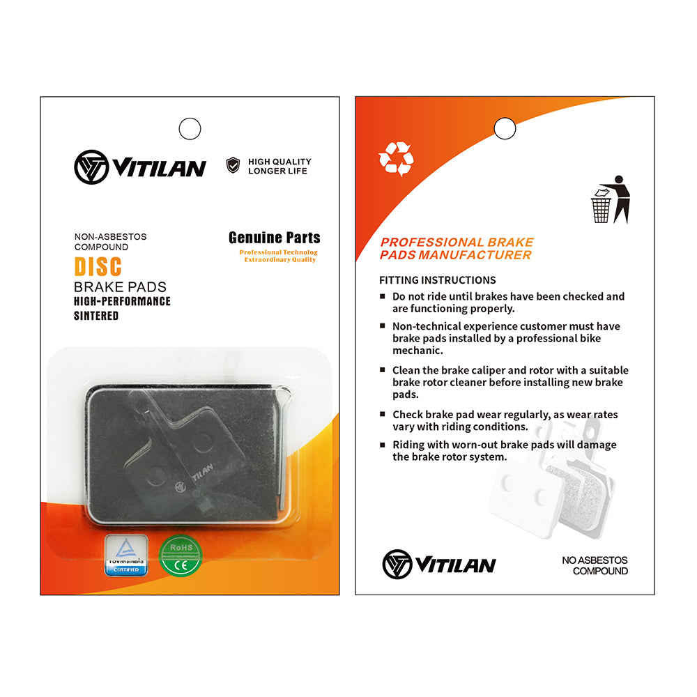 Carbon Ceramic & Ketone Resin Metal Disc Brake Pads for V3 & All E-Bikes