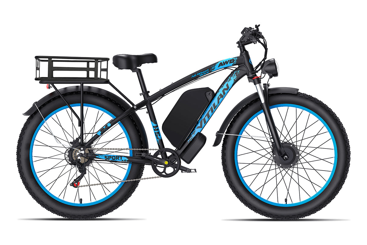 Joy E Electric Bike High Speed Bicycle Vitilan H5 Dual Motor Fat