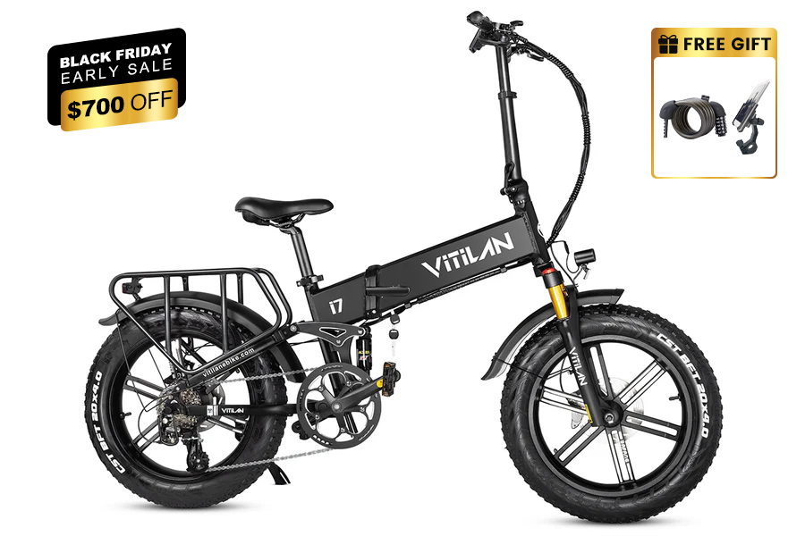 I7Pro Folding Full Suspension Electric Bike