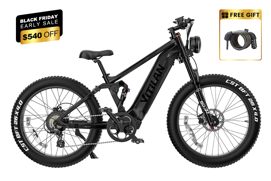 T7PRO Full Suspension Mountain E-bike