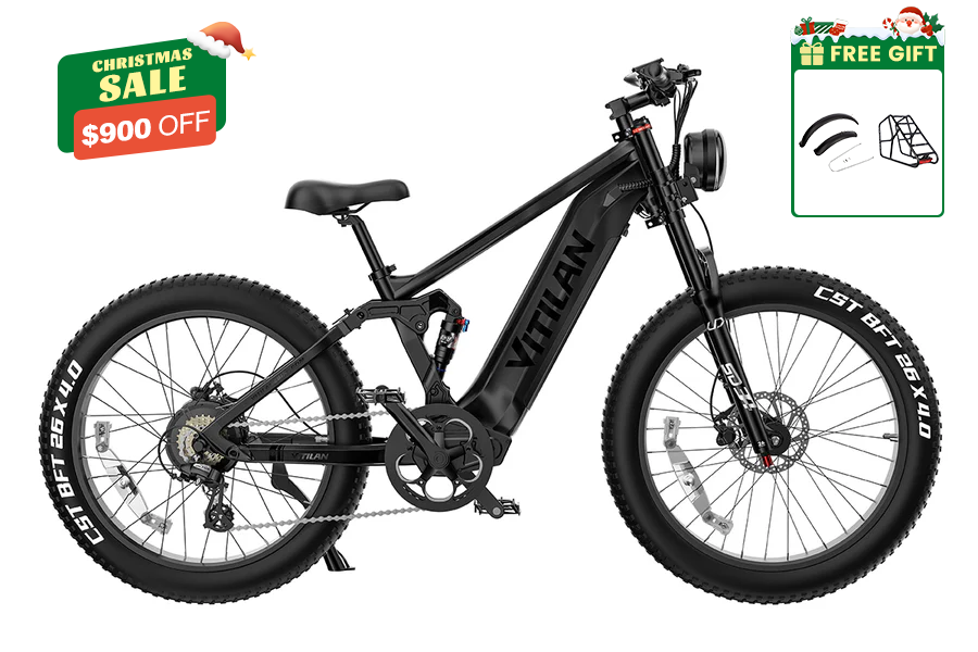 T7PRO Full Suspension Mountain E-bike