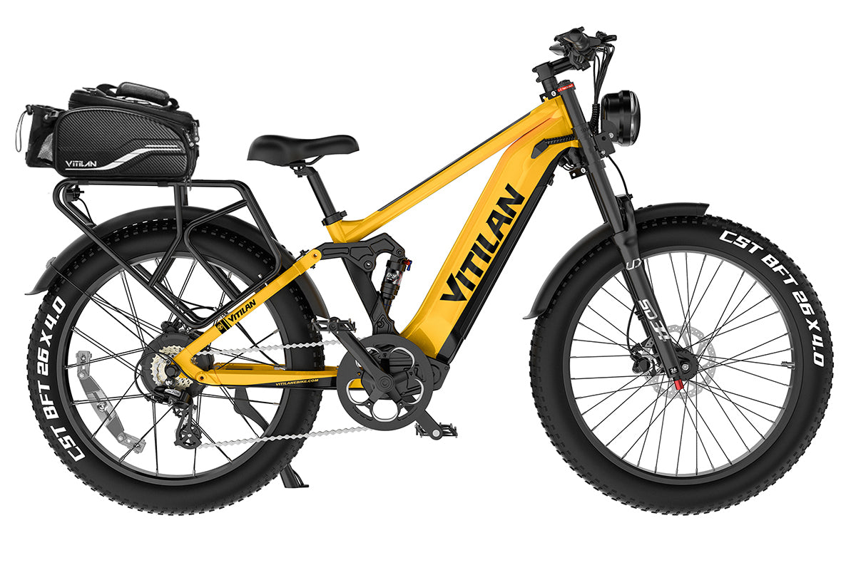e bike fully 180mm T7PRO Full Suspension Mountain E-bike