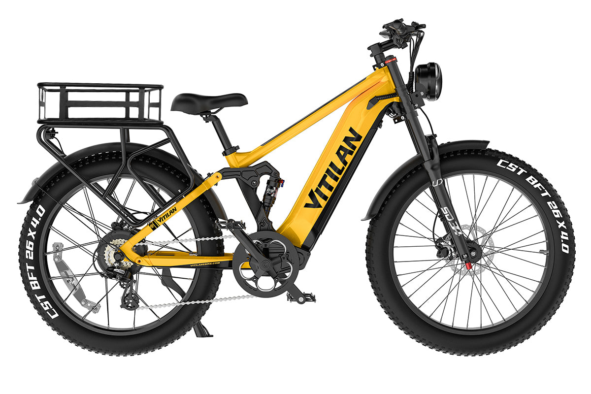 T7PRO Full Suspension Mountain E-bike