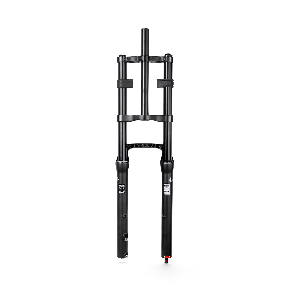 T7 upgrade Aluminum double-shoulder pneumatic front fork with travel up to 105mm