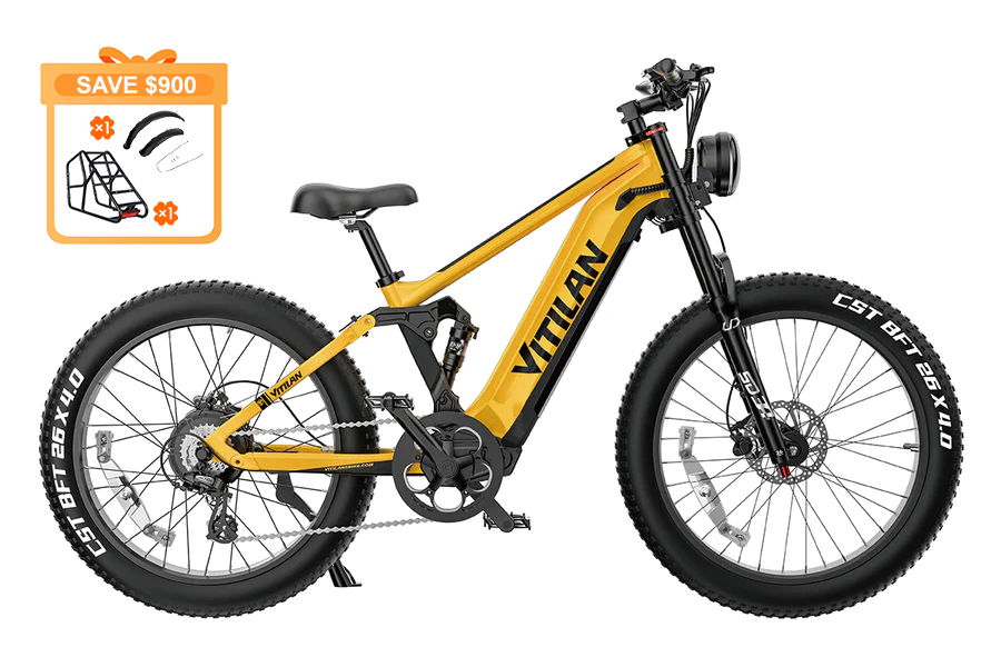 T7PRO Full Suspension Mountain E-bike