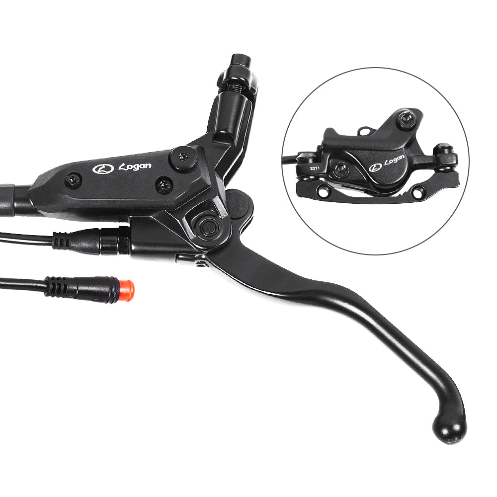 Logan Bike Disc Brake Kit, Aluminum Front and Rear Caliper, Full Aluminum Alloy Bicycle Brake Lever, 160/180mm Rotor