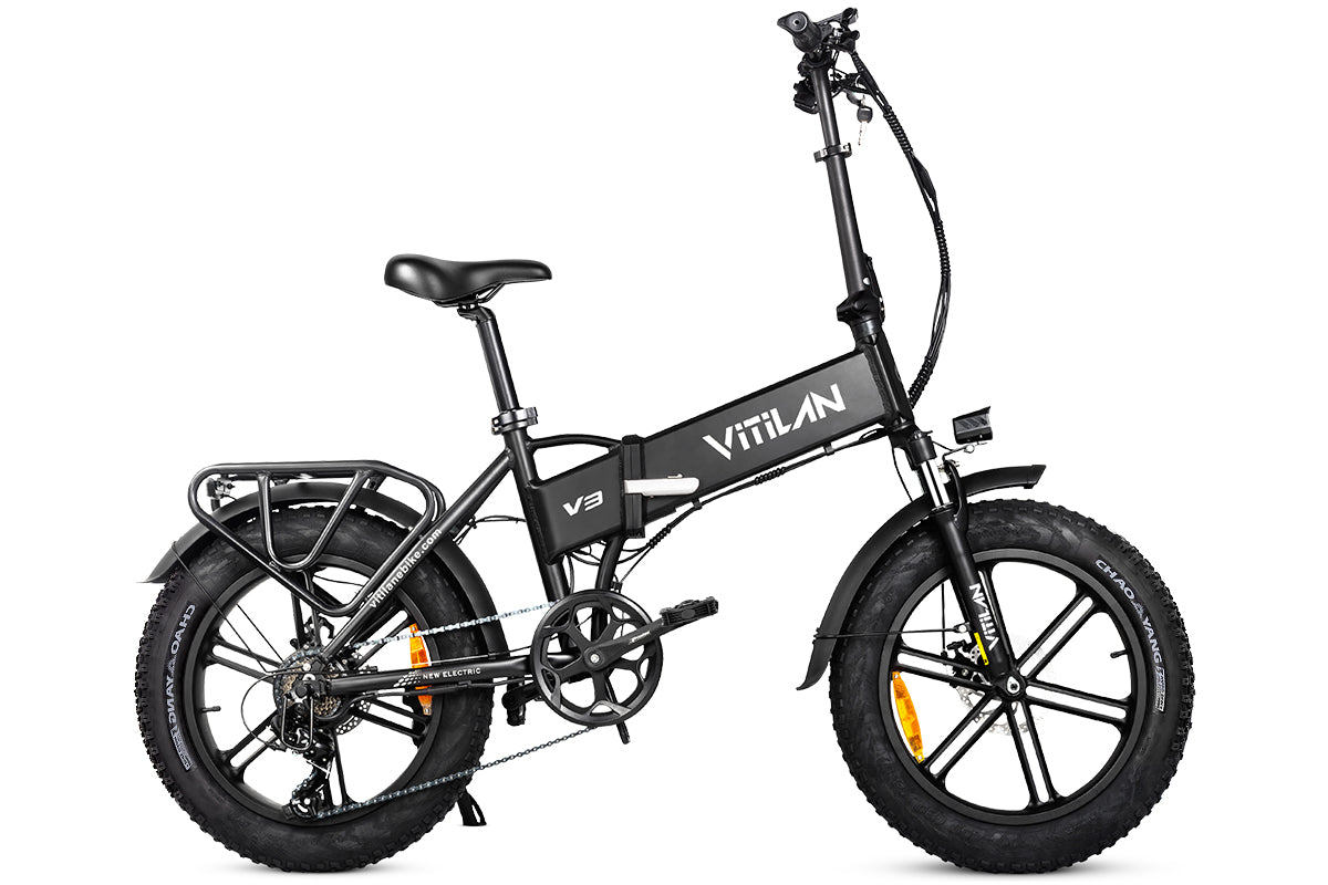 V3 2.0 Electric Bike, dark grey / Waterproof Bike Rack Bag