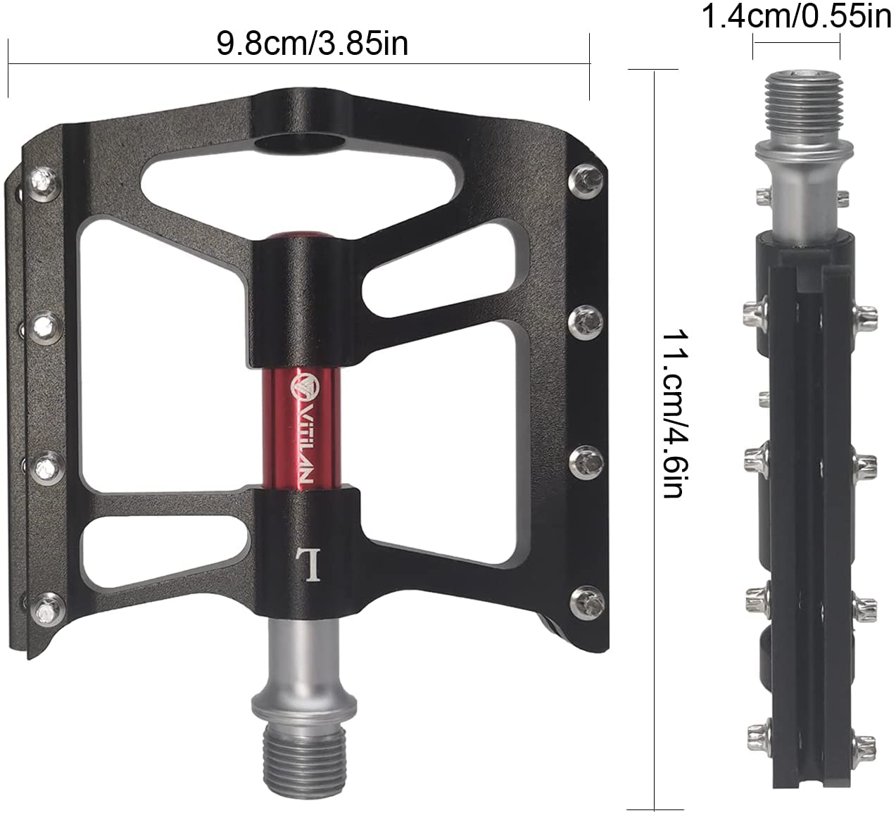 Road/MTB Bike Pedals Aluminum Alloy Bicycle Pedals