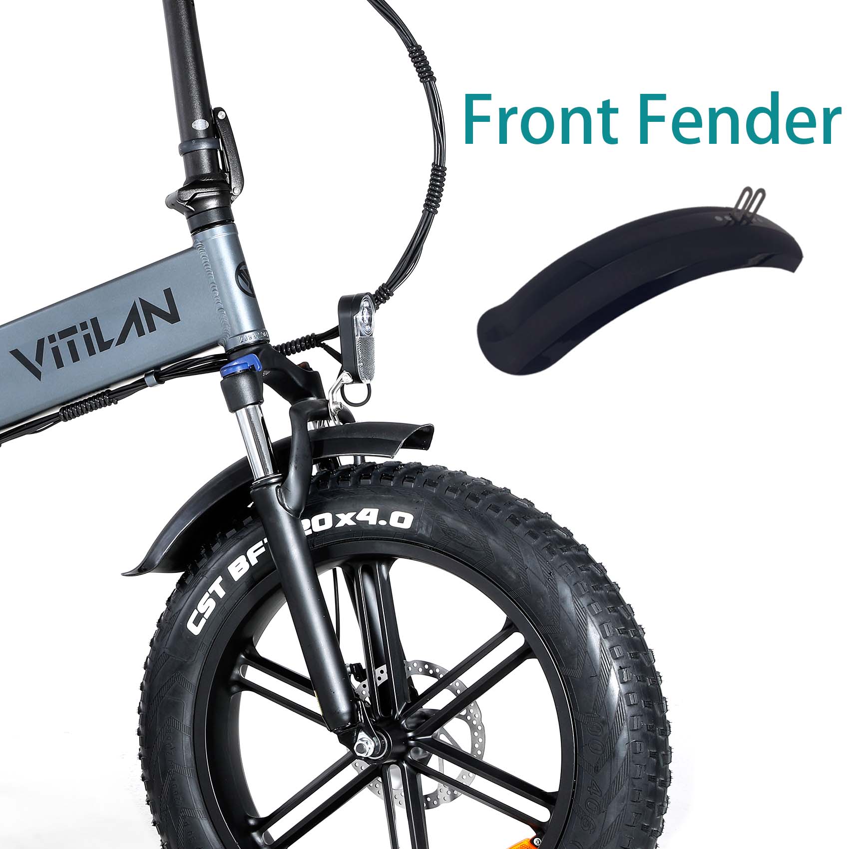 V3 Fenders Suitable for Vitilan V3 Electric Bikes Front and Rear Fender