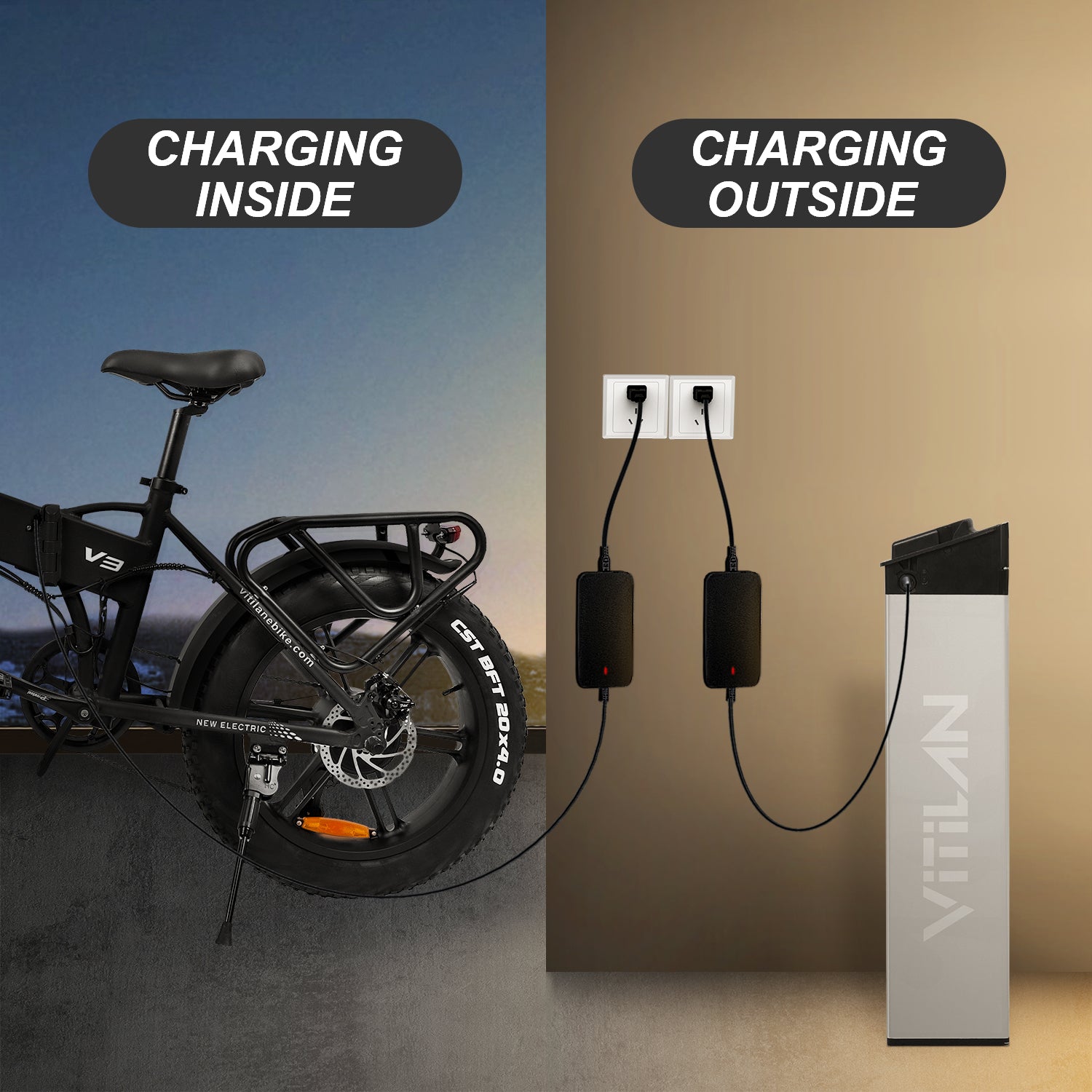 V3 Series Power Swappable Ebike Battery - Main Image