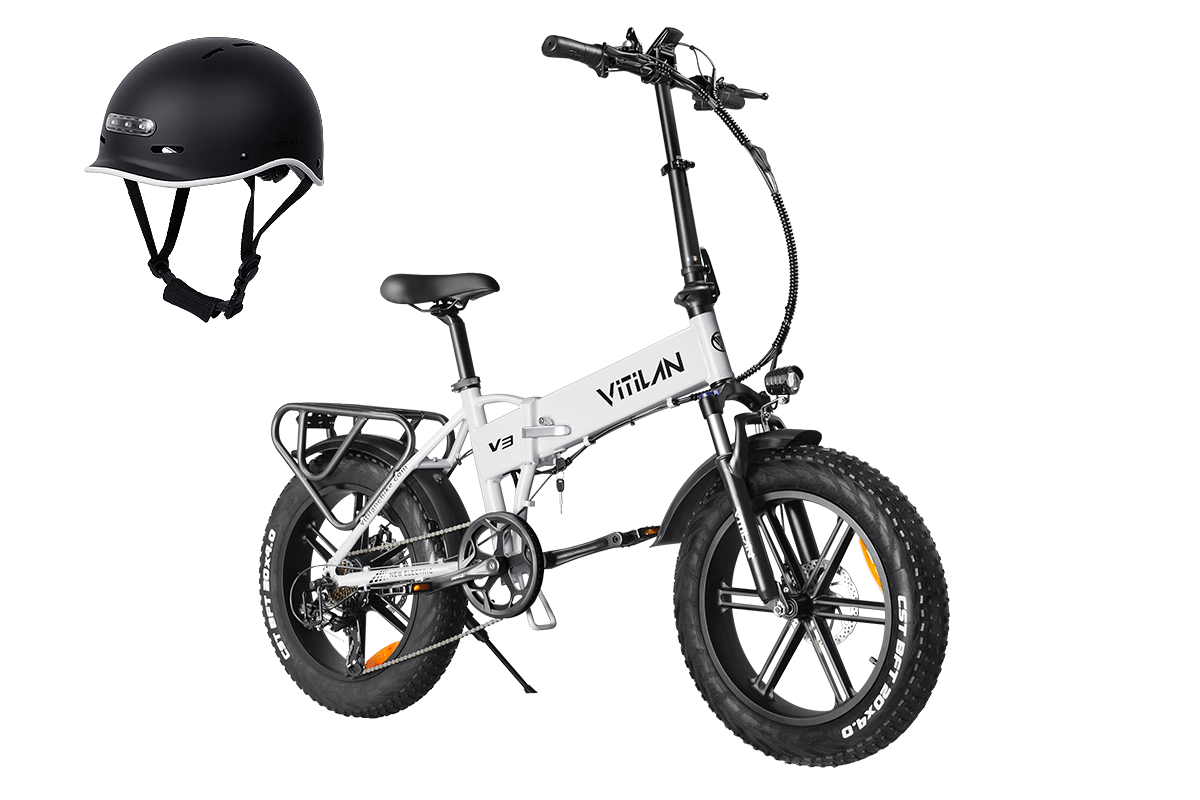 V3 2.0 Folding Fat Tires Adult All Terrain Electric Bike