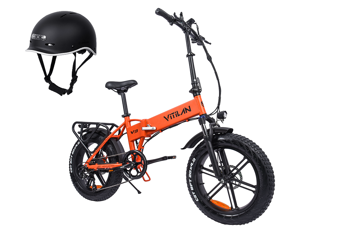 V3 2.0 Folding Fat Tires Adult All Terrain Electric Bike